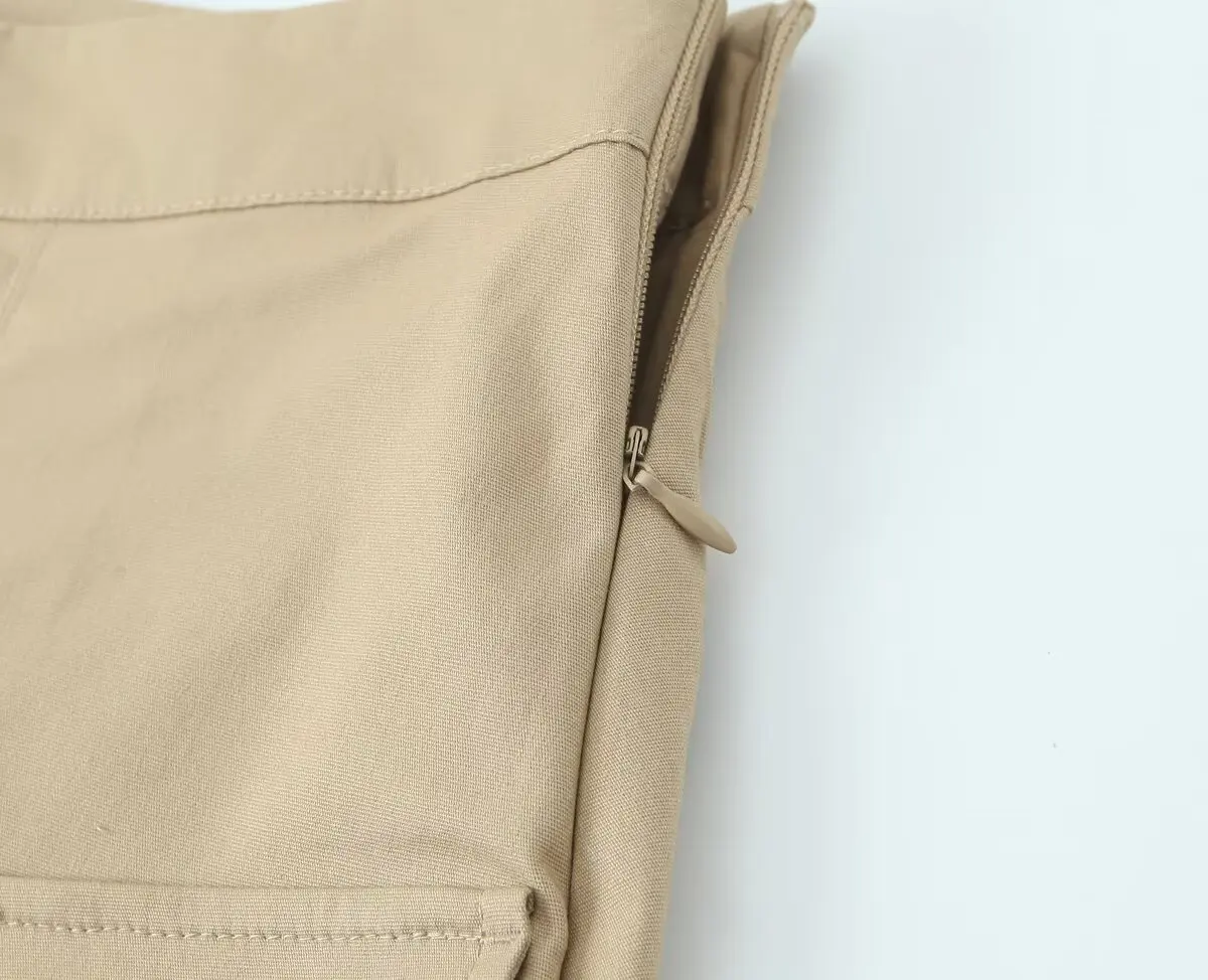 2025 Summer New Arrivals Women's Wear Casual Chic Workwear Wide Pleated High Waisted Culottes