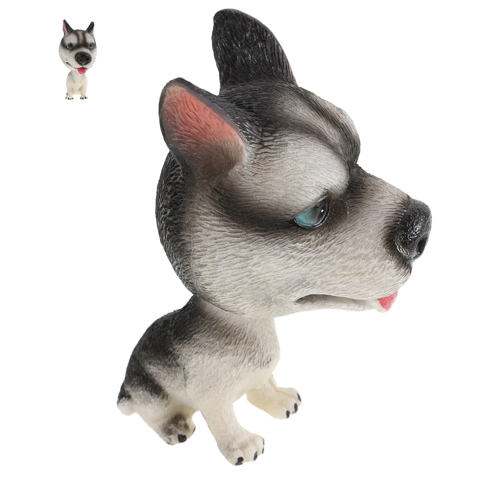 

Милая мультяшная фигурка собаки с качающейся головой для приборной панели автомобиля, украшение из смолы, аксессуар для интерьера автомобиля, декор для приборной панели