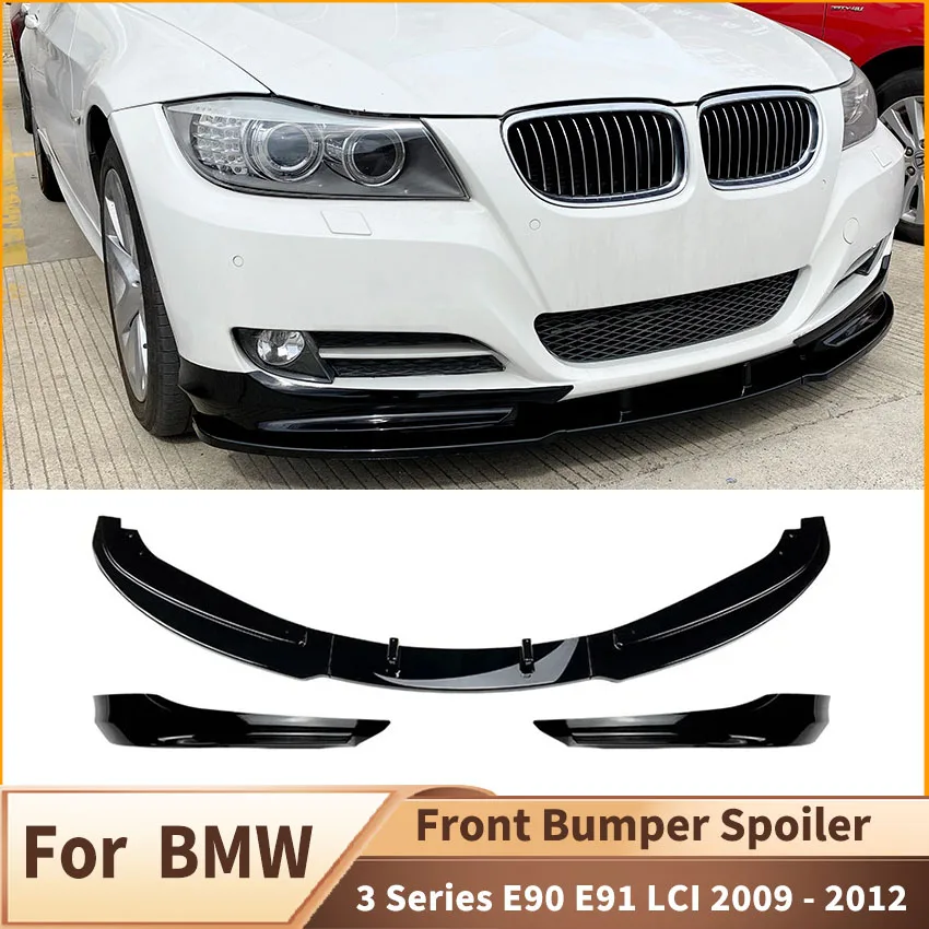 

For BMW 3 Series E90 E91 LCI 2009 - 2012 Sednd TOURING Facelift Front Lip Chin Spoiler Splitte Body kit Diffuser Accessories