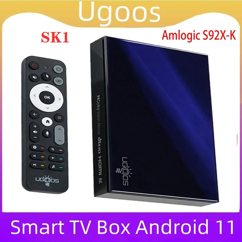 

Ugoos SK1 Smart TV Box Amlogic s928x k Android11.0 8GB 128GB Wifi6 BT5.2 TV Box 1000M Dolby Widevine L1 DTS Support Set Top Box