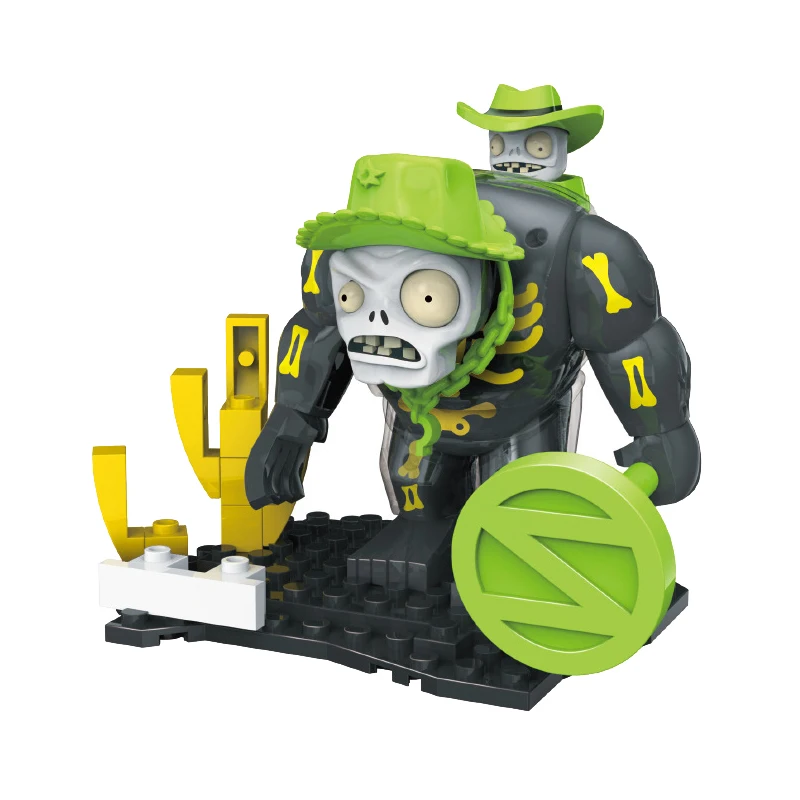 PLANTS VS ZOMBIES 2 ABS Material 1/9 Scale Giant Zombies Doll Bling Box Toys Action Figure Game Model Toys Children's Gifts