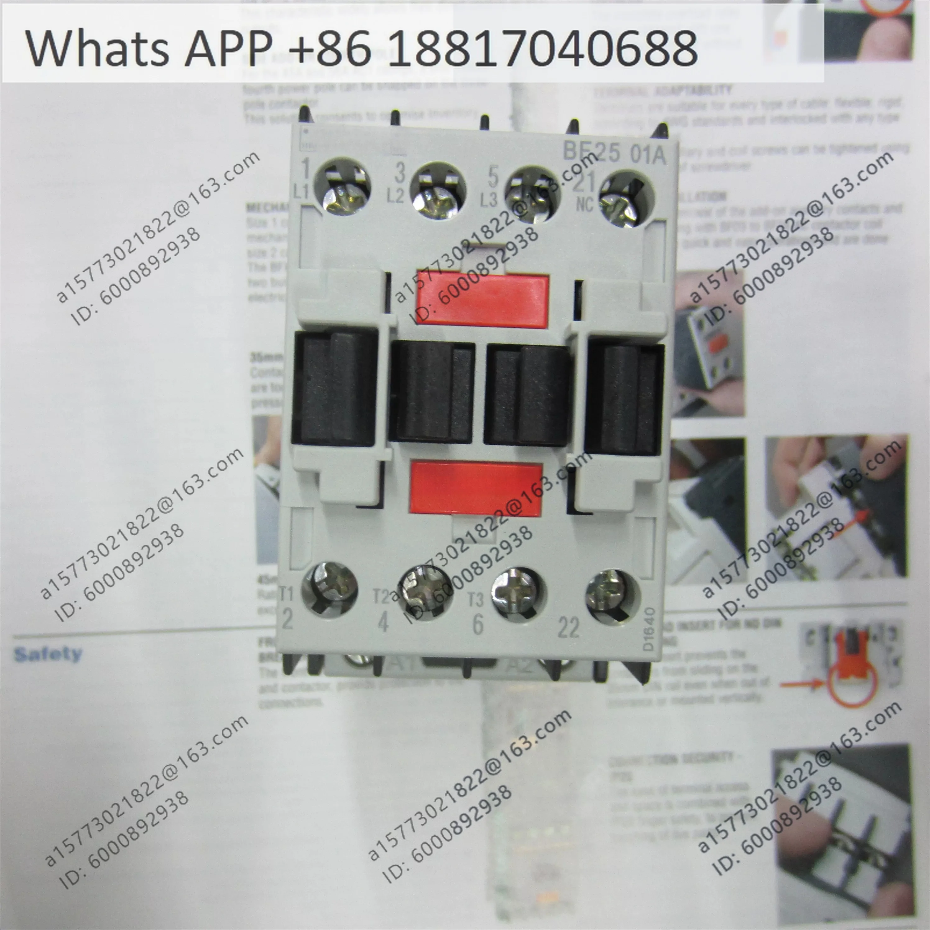 Italy, thermal load relay RF381000 RF381400 RF381800 RF382500