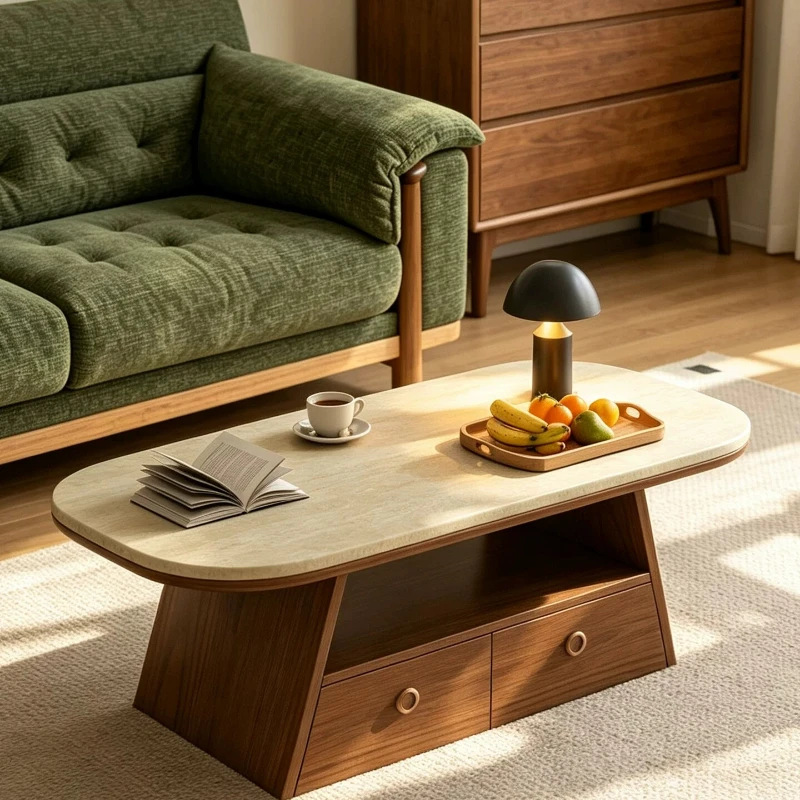 Simple Aesthetic Coffee Table Modern Decoration Luxury Nordic Coffee Table Storage Minimalist Couchtisch Living Room Furniture