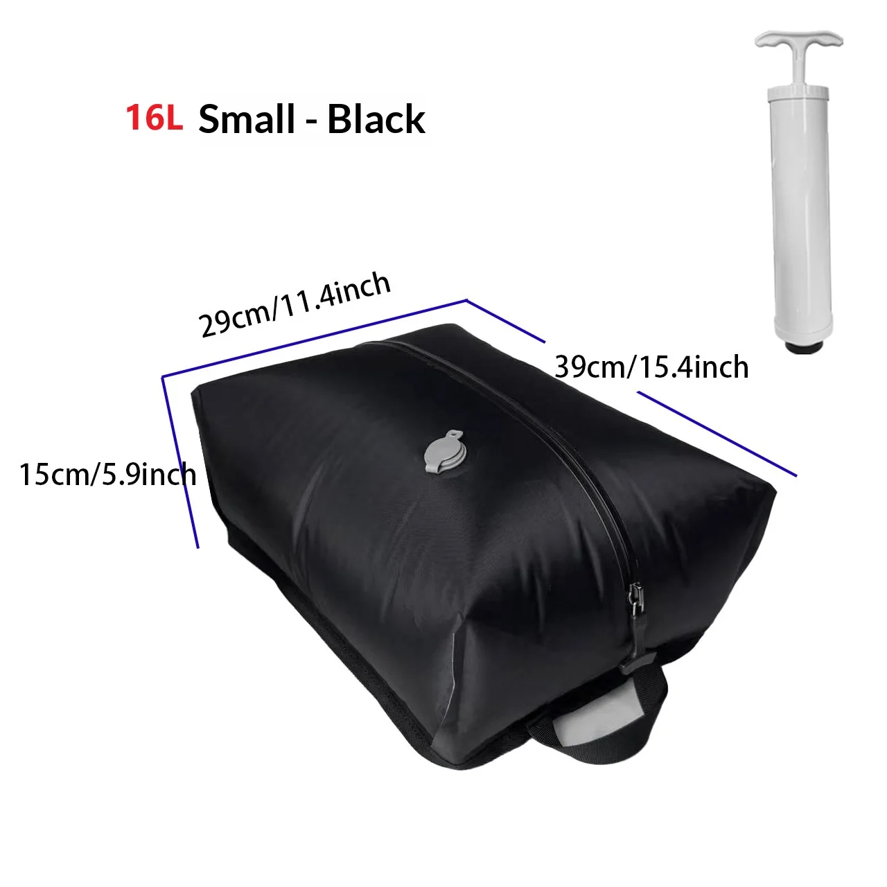 Portable Vacuum Compression Bags for Travel, Space Saving Bag with Hand Pump, Waterproof Clothes Organizer for Suitcase Backpack
