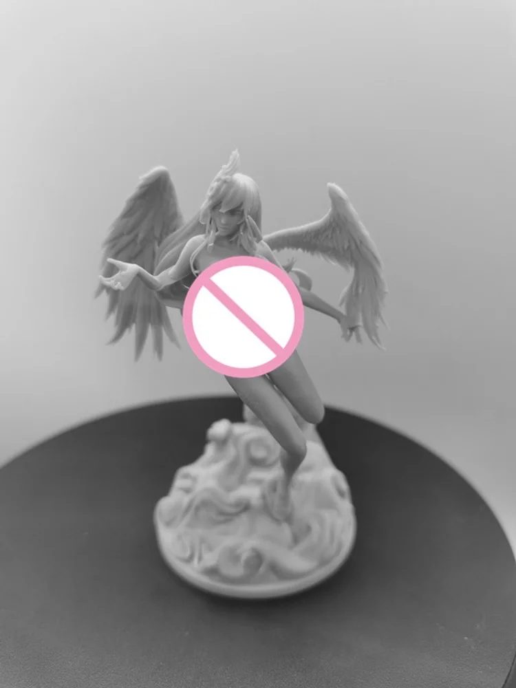 1/24 Scale 75mm Resin Figure Angel Girl Assemble Model Kit Unassembled and Unpainted 3D Statue toy