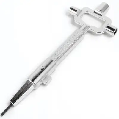 

Multifunctional Construction Key With Measuring Scale Durable Steel Square Socket Spanner Key For Electrical Cabinet Gas Water