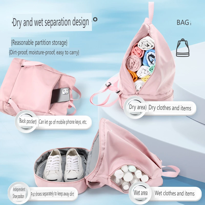 HOT Nat Droog Scheiding Fitnesstas Zwemtas Waterdichte reissporttas Basketbal Voetbalzakje Wandelen Klimrugzak