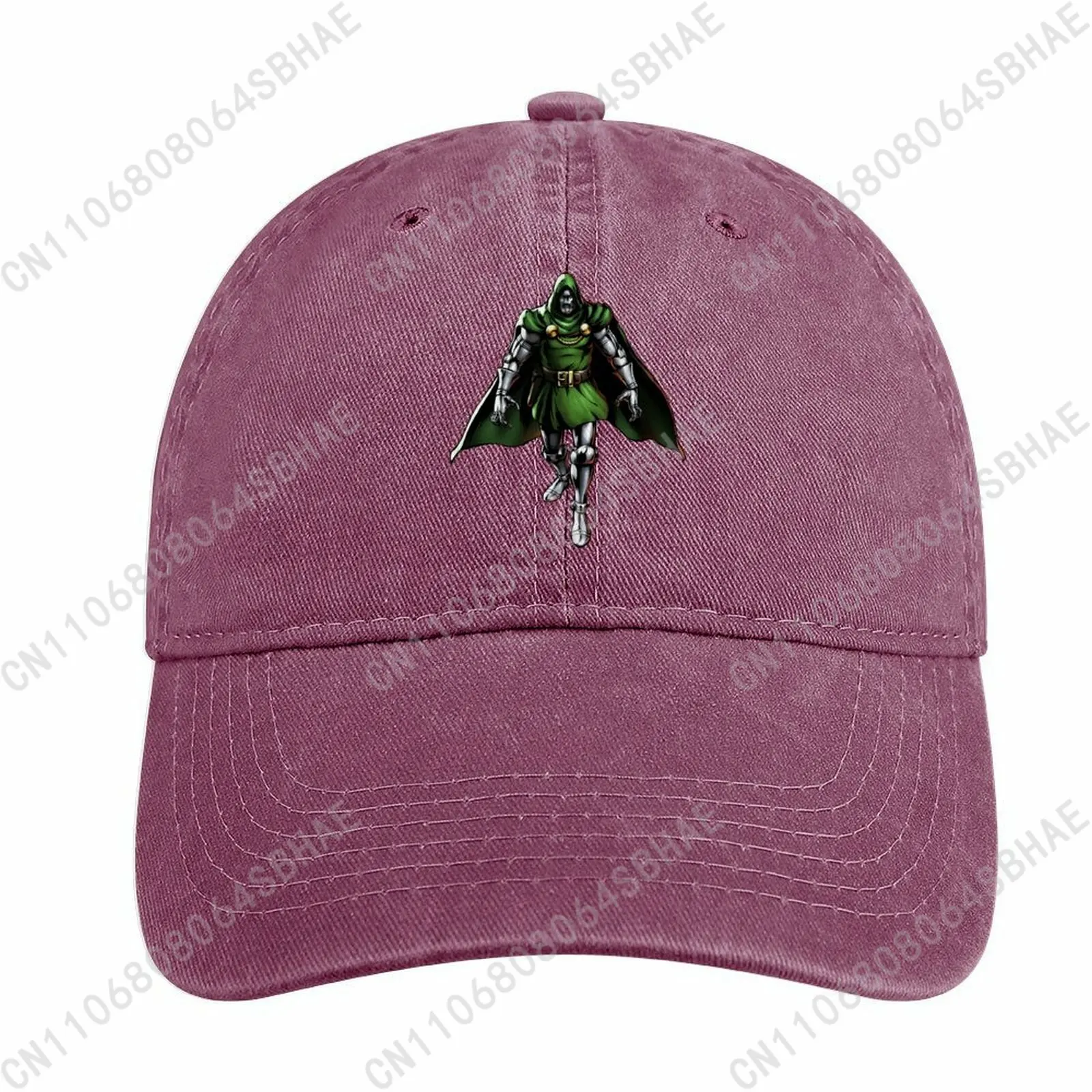 

Marvel Doctor Doom Washed Cotton Baseball Cap Vintage Dad Hat Men Women Retro Adjustable Denim Cap Streetwear Cosplay