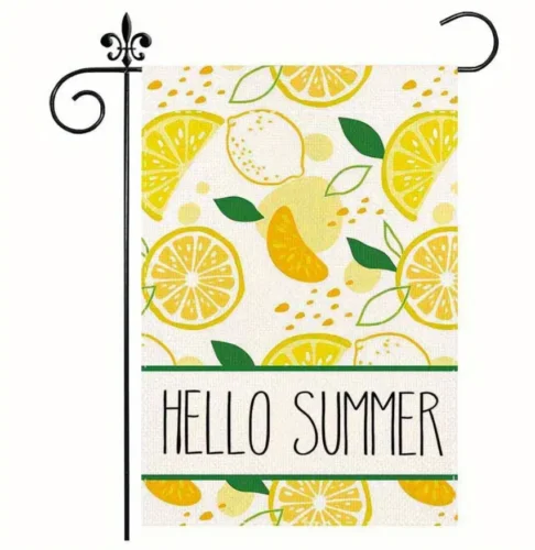 

Hello Summer Lemons Мешковина для сада Flag 12x18