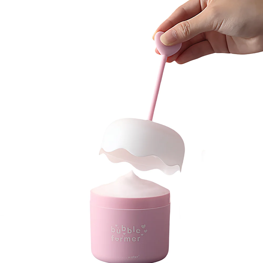 صانع الرغوة فقاعة العناية بالبشرة الجمال الوجه تنظيف رغوة جهاز كوب زجاجة المطهر أداة إزالة ماكياج الوجه #3