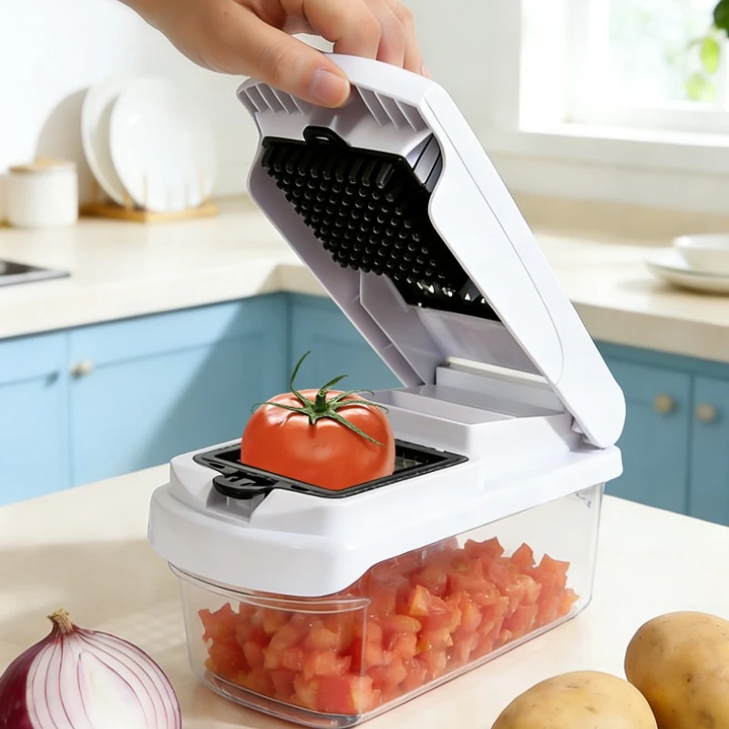 

Портативная бытовая овощерезка для дома и коммерческого использования, ручная, пластиковая, для нарезки овощей и лапши, модель MH40QCJ