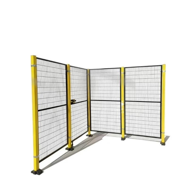 Factory Workshop Safety Fence Guardrail Panel Thick Close Mesh Custom Protective Barrier Industrial