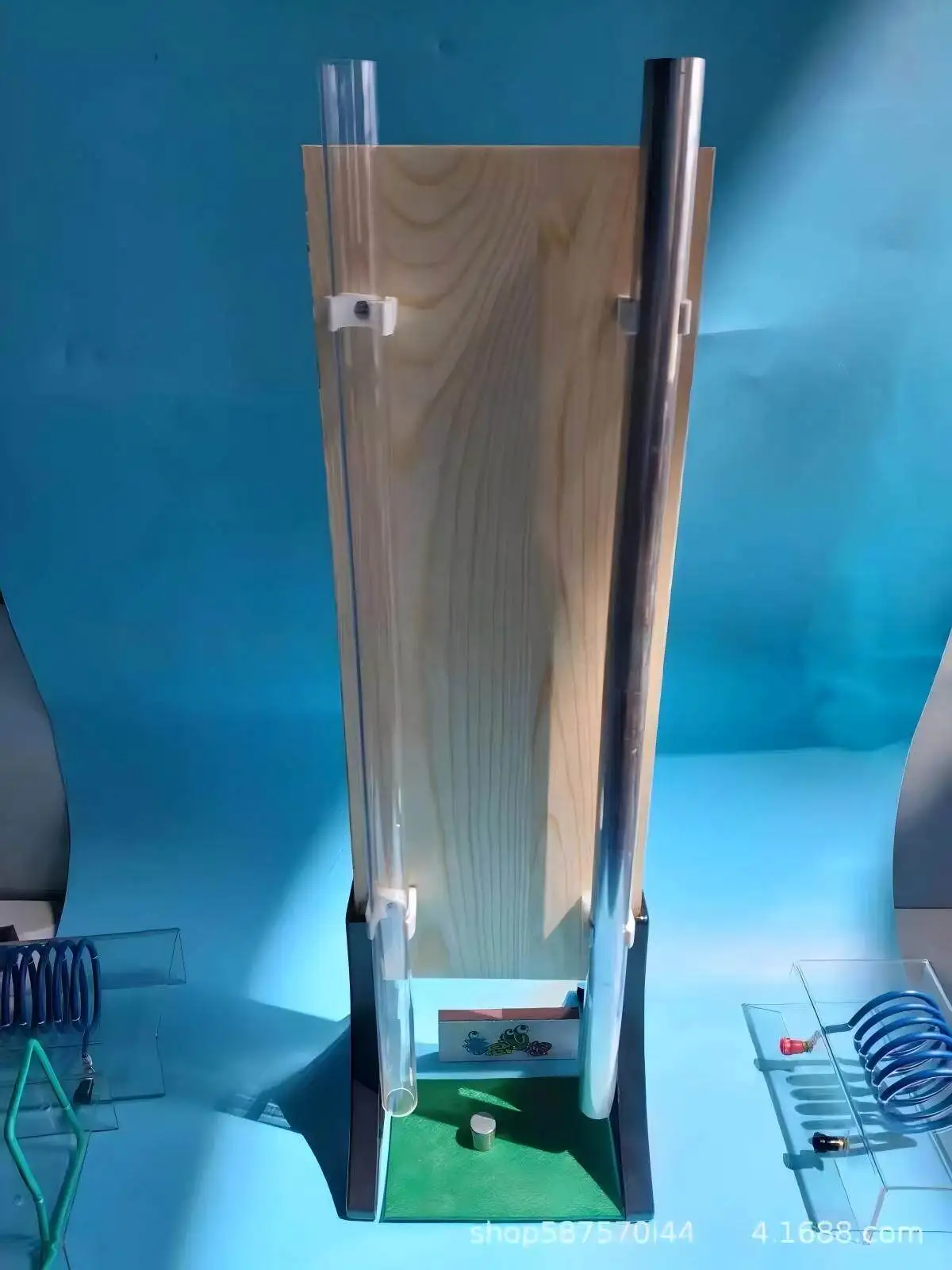 Electromagnetic damping demonstrator, induction Lenz's law physics high school instrument