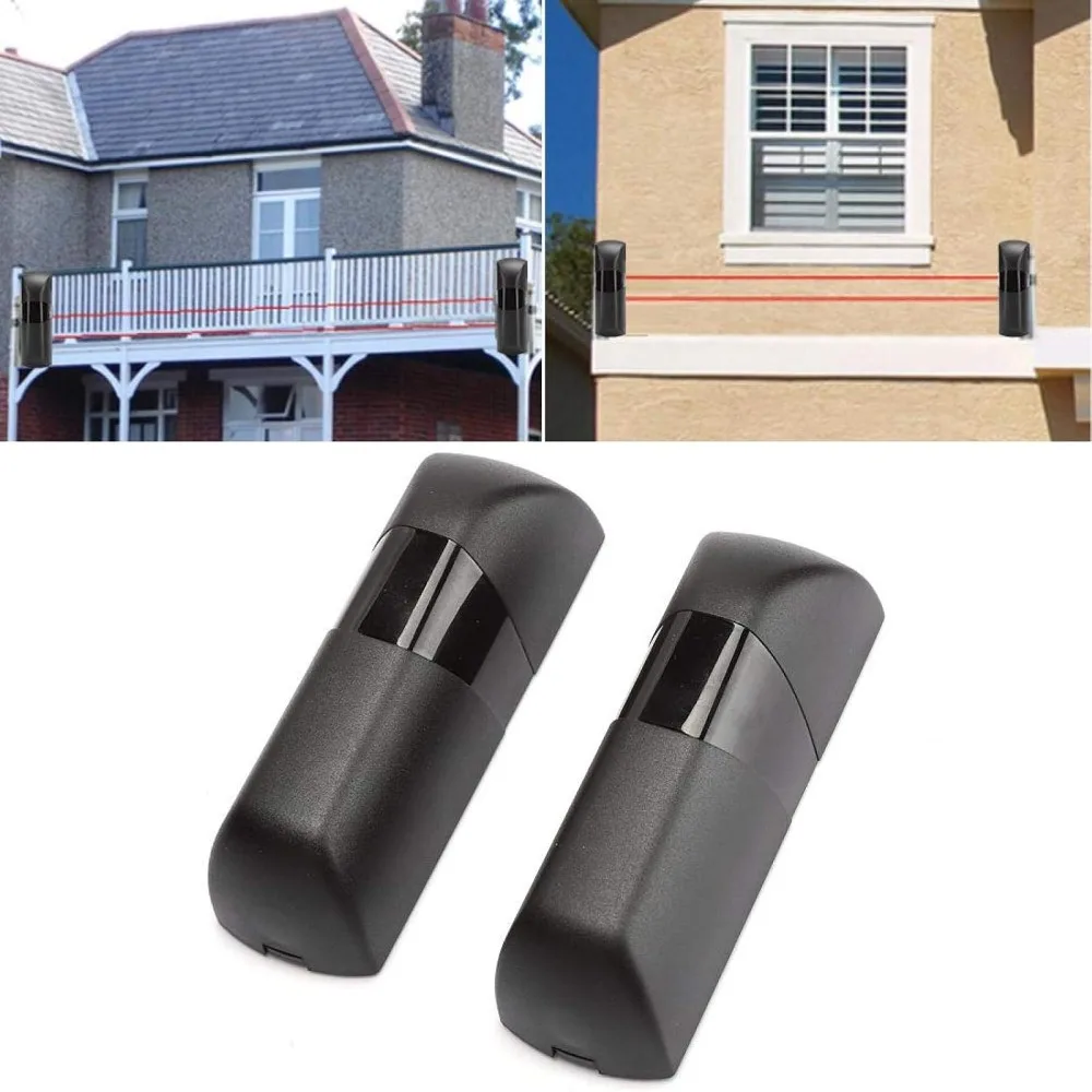 Ideal Black Infrared Beam Sensor ABS Anti-Clip Design Door Beam Sensor Anti Theft Function Active Infrared Barrier Sensor