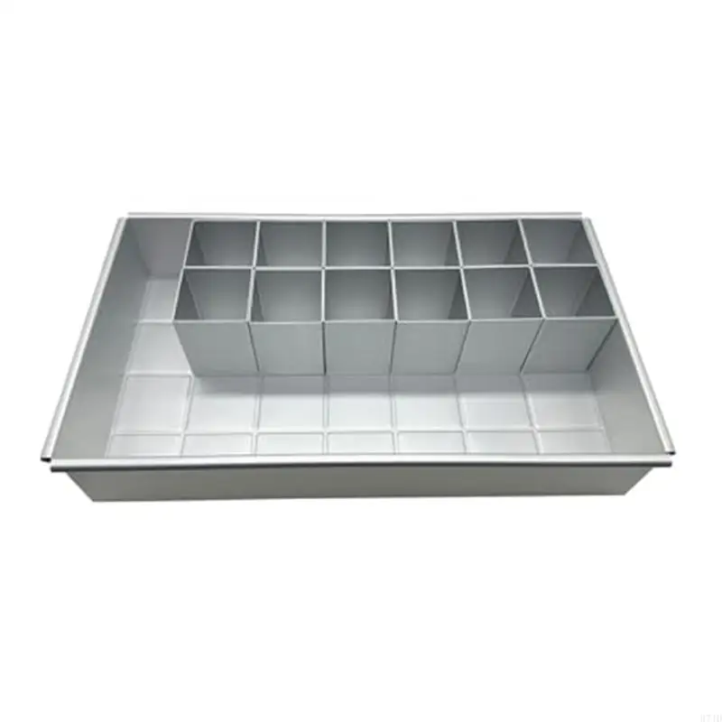 Professional Aluminum Alloy Rectangular Cake Molds For Even Heat Distribution Removable Chimney Moulds 37JD