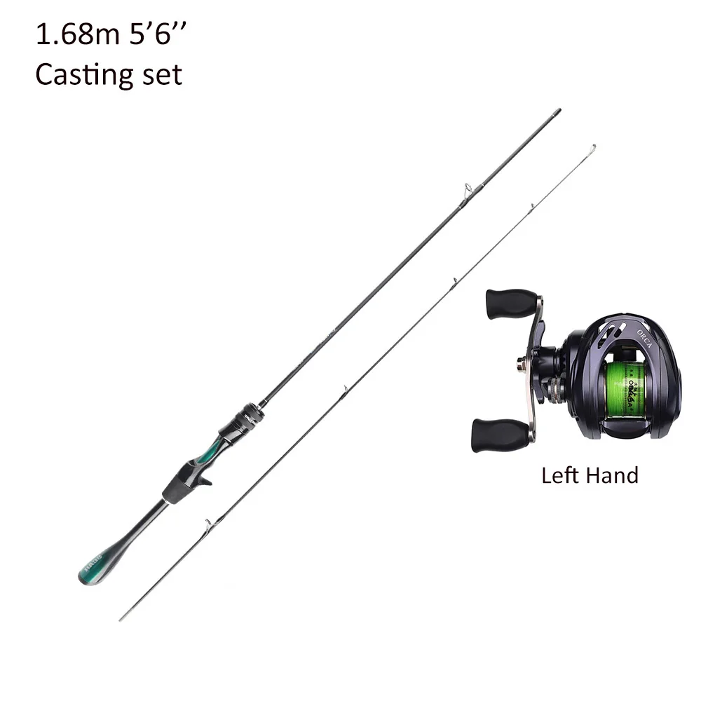 FISHINGFANS ORCA ULTRALIGHT UL SOLID TIP TAPERED HANDLE TROUT LAKE RIVER SPINNING CASTING FISHING ROD