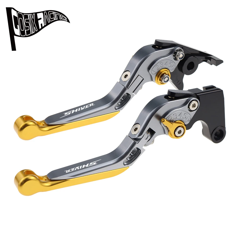 Fit SHIVER/GT 07-16 SHIVER 750 16-17 SHIVER 900 17-20 Motorcycle Folding Extendable Brake Clutch Levers Adjustable Handle Set