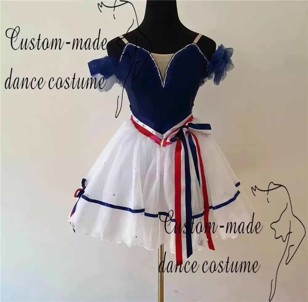 Vestido de Ballet con Falda Abultada Paris Flames, Personalización de Disfraces para Actuaciones de Ballet
