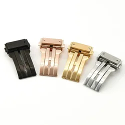 Durable Solid Stainless Steel Buckle for Hublot Big Bang Yubo Men Silver Black Waterproof Watch Accessories 18 20 22 24mm