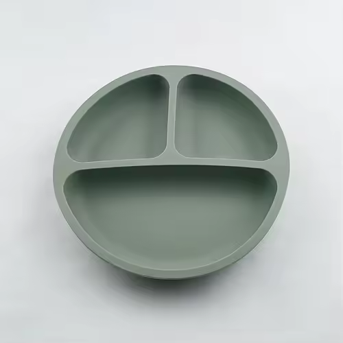 Baby Safe Silicone Dining Plate Suction Cartoon Children Dishes Feeding Toddler Training Tableware Retro Kids Smile Face Bowl - Image 8
