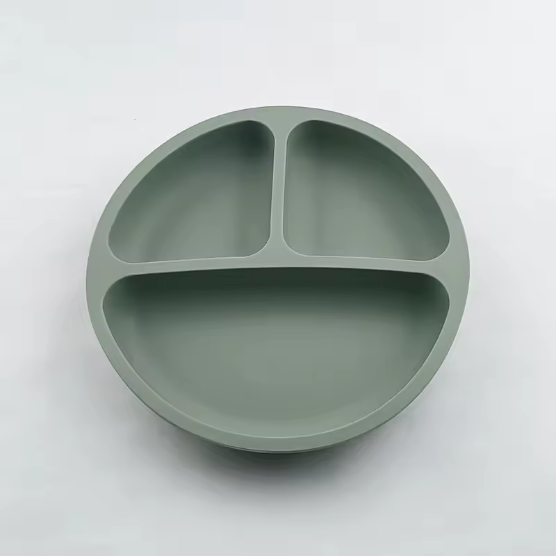 Baby Safe Silicone Dining Plate Suction Cartoon Children Dishes Feeding Toddler Training Tableware Retro Kids Smile Face Bowl - Image 8