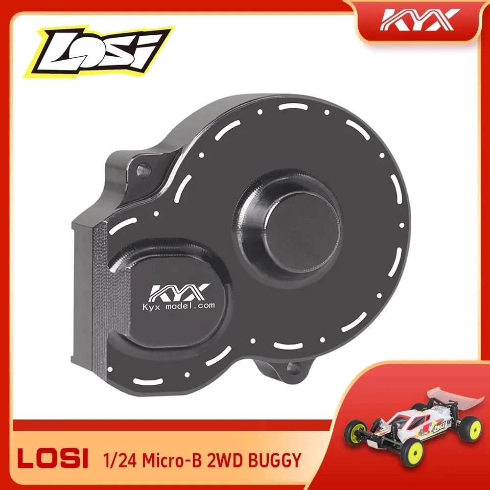 

Модель автомобиля KYX Losi 1/24 Micro-B 2WD BUGGY, рама из алюминиевого сплава, задняя внешняя крышка с большим зубом
