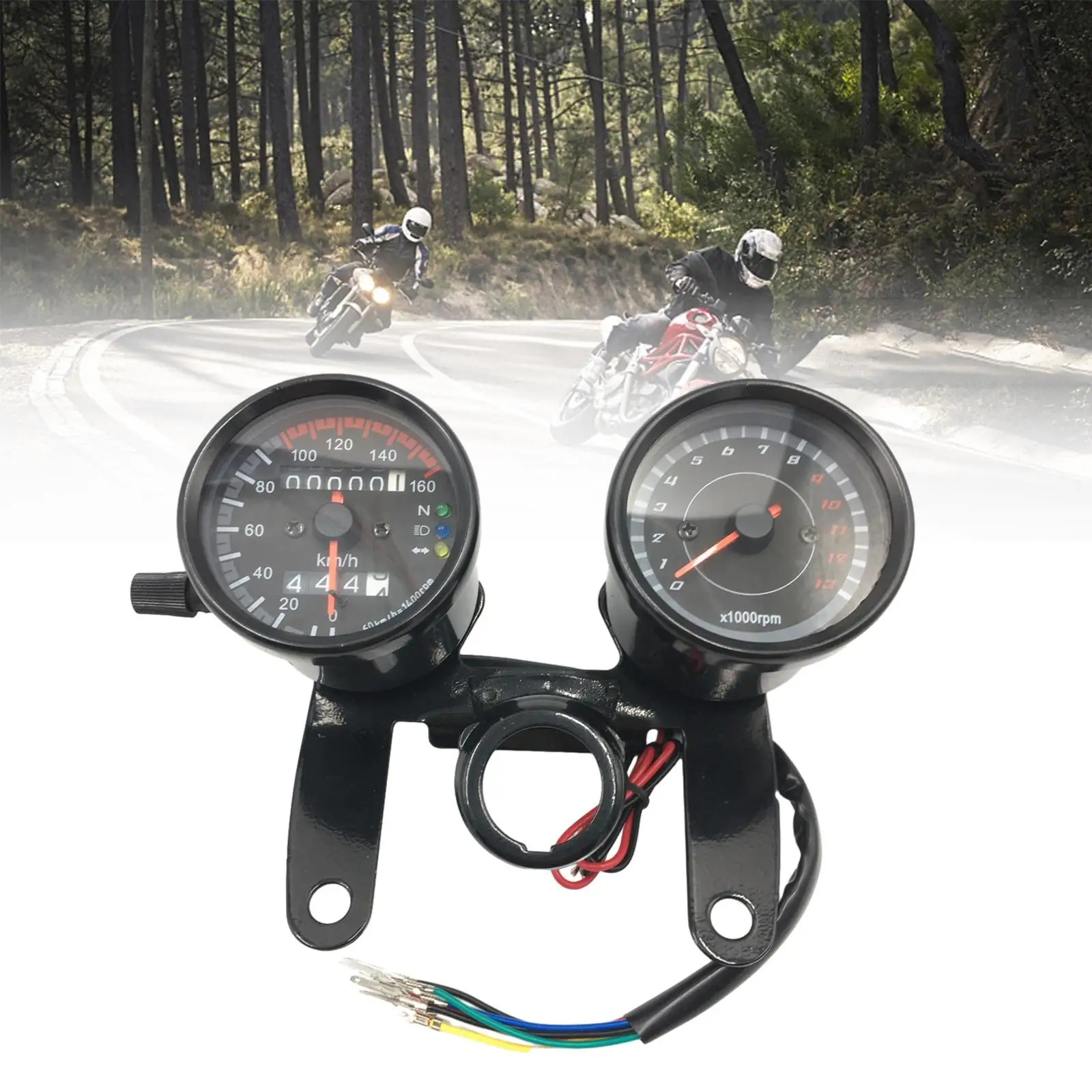 Motorcycle Speedometer Odometer 12V Accessory for Direct Replacement High