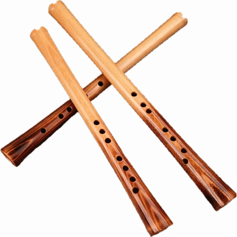 

Solid Wood Short Xiao Flute Musical Instrument Professional Portable Xiao 6 and 8 Hole Flute A/ bB/ C key