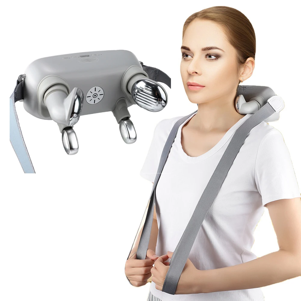 

Wireless Electric Back Muscle Relaxing Massage Pillow Neck and Shoulder Massager for Pain Relief with Remote Control