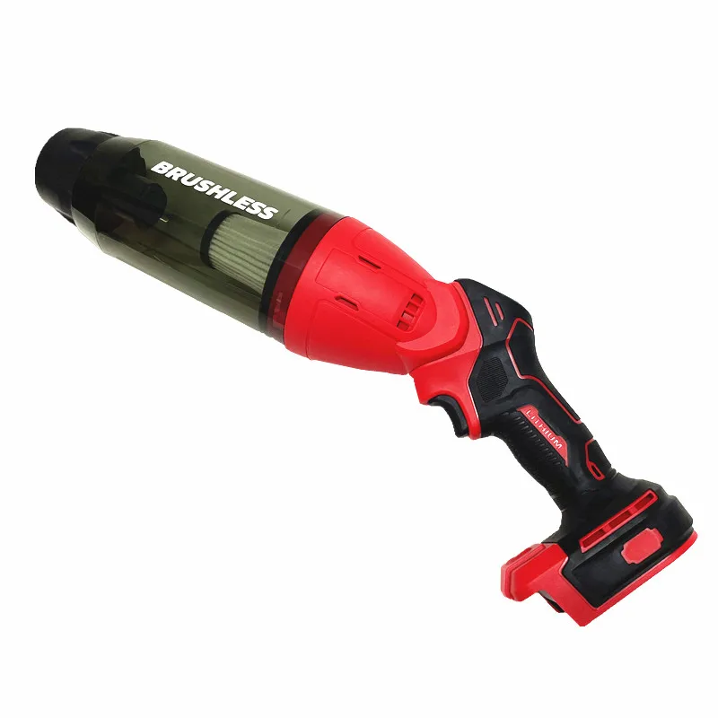 Imagem -02 - Cordless Handheld Car Aspirador de pó sem Fio Portátil Apto para Milwaukee 18v Bateria 25000pa Cabelo Pet