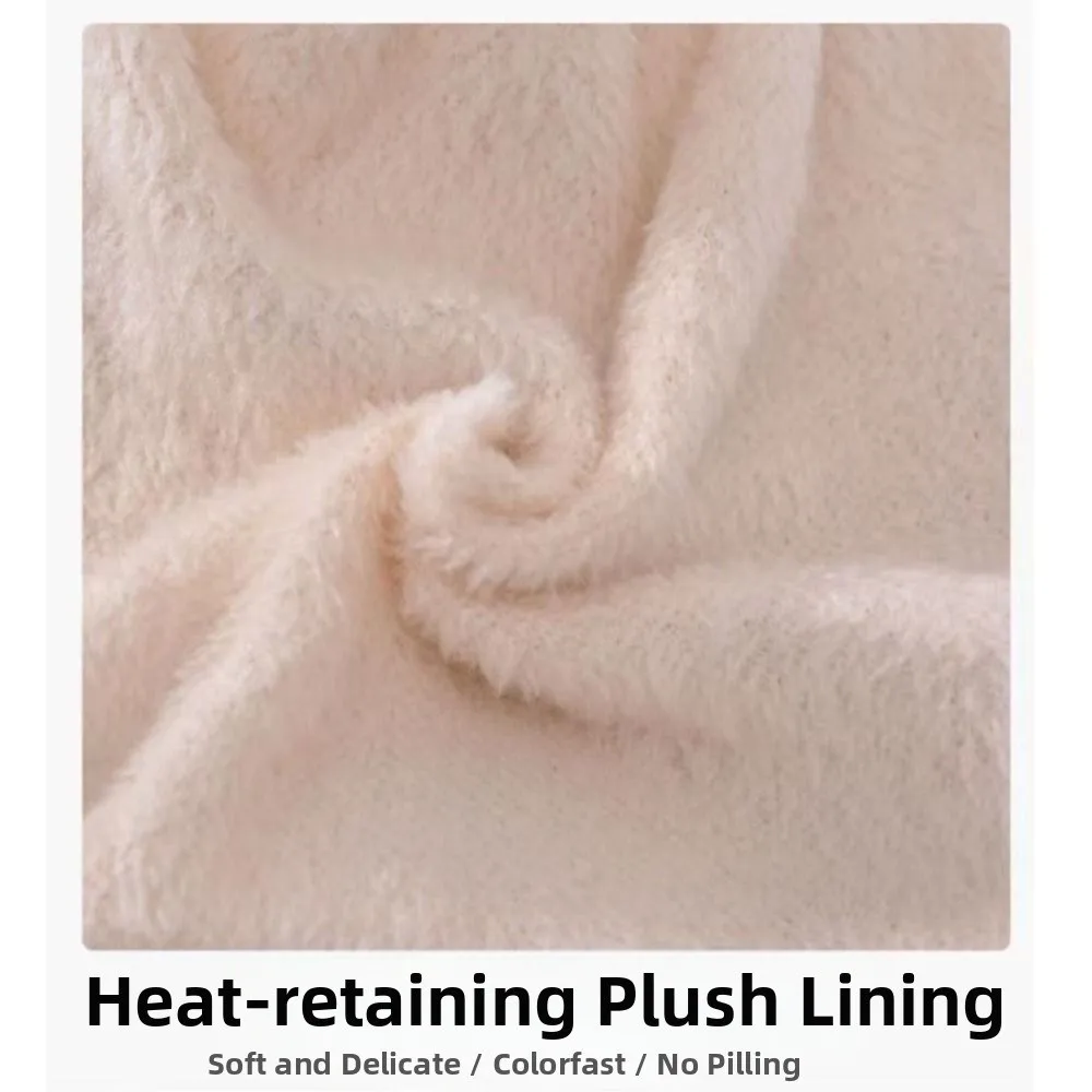 

Coldproof Scarf Mask Integrated Hat Warm Lining 4 in1 Children Windproof Hooded Hat Soft Fur Balls Decor Windproof Hood