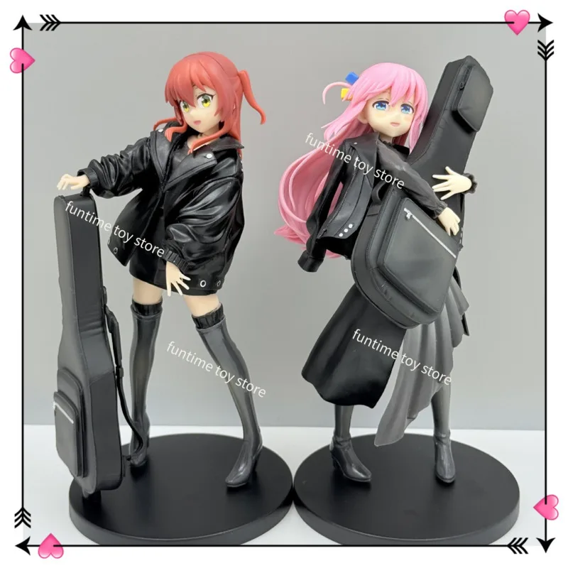 

Anime Bocchies The Rock Figure Cute Hitori Gotoh Kita Ikuyo Lonely Rock Guitar Girl Standing StatueTrendy Model Doll Toy Gifts