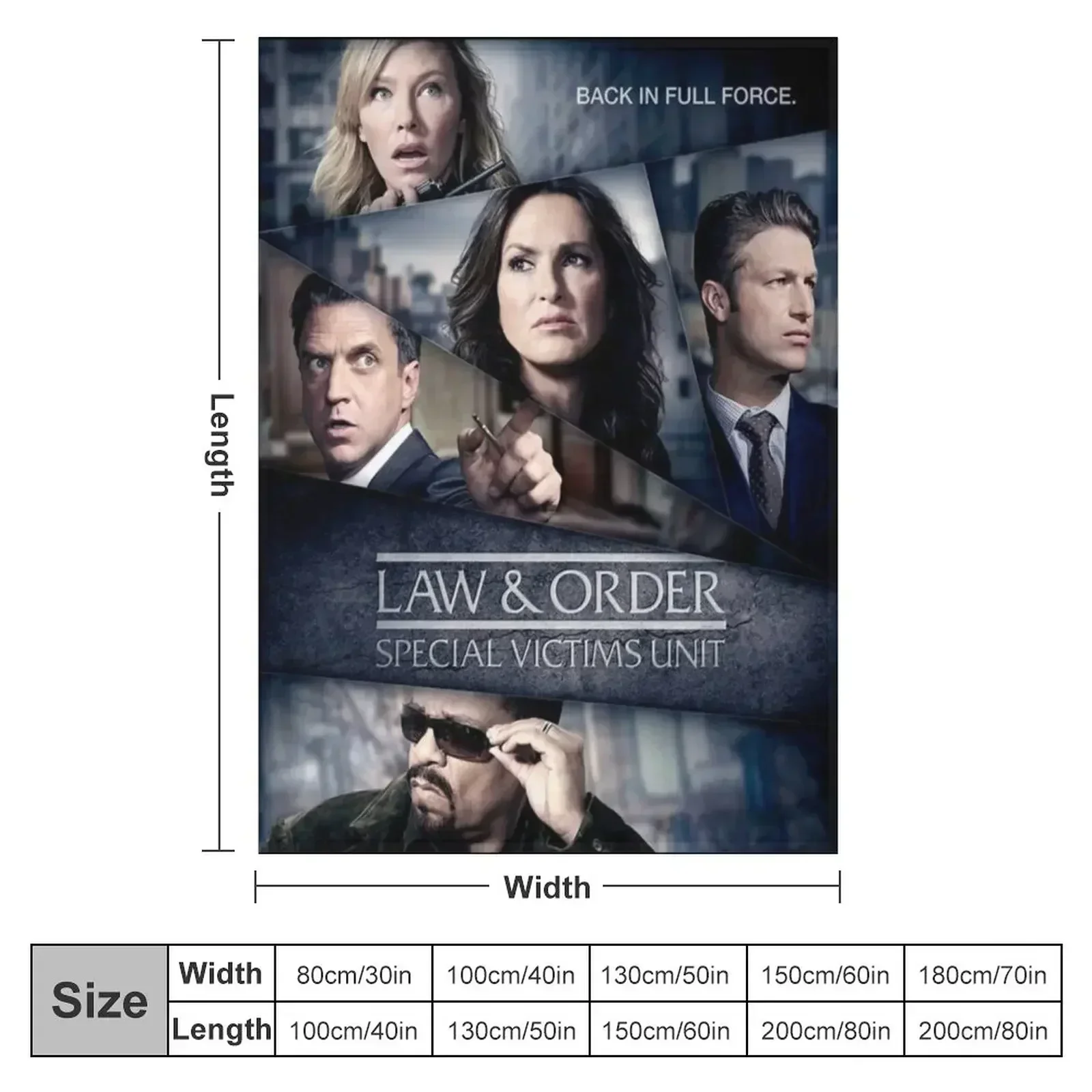 SVU Back in Full Force Throw Blanket Large sofa bed For Decorative Sofa Loose cosplay anime anime Blankets