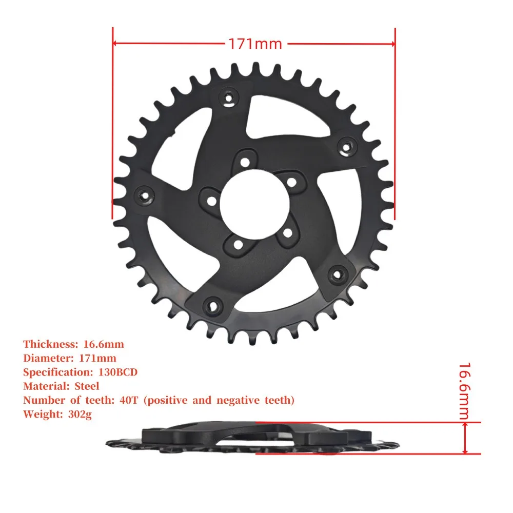Bafang BBSHD Chainring Spider Chain Ring Adapter BAFANG EBike G320 BBSHD BBS03 48V 52V 1000W Motor 40T Chain Wheel Sprocket