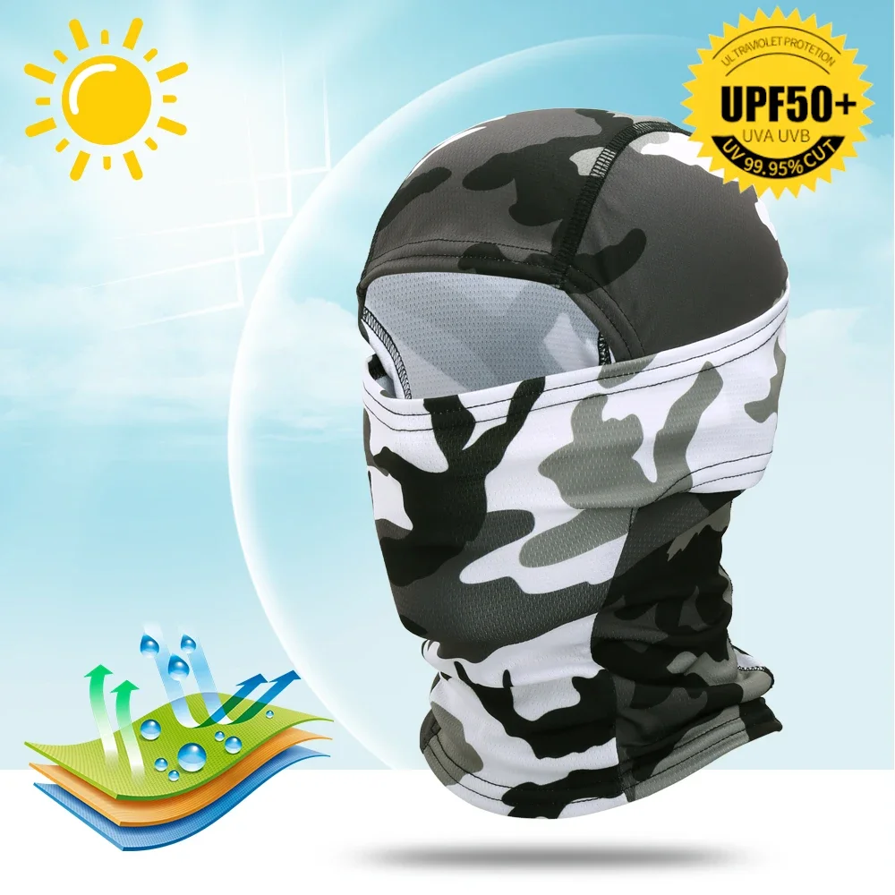 Motorcycle Balaclava Full Face Mask Ski Motocross Moto Helmet Liner Motorbike Riding Biker Hood Caps Neck Cover Men Summer