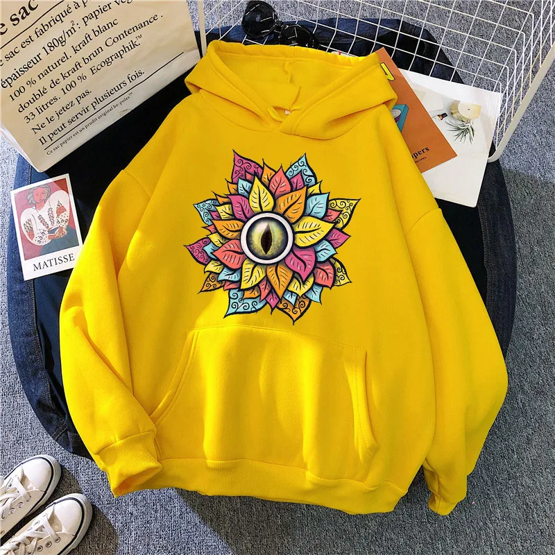

Streetwear Woman Sweatshirt Fleece Autumn Winter Hoodies Female Jumper Loose Top