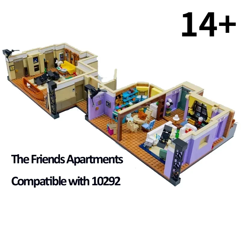 2048 Stück Blockspielzeug-Serie 10292 Friends Apartment Adult Collection Geburtstagsgeschenk