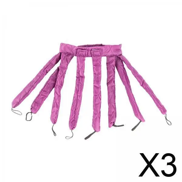 

3x Heatless Non Damaging Hair Headband Non Heating Curling Rod Hair Curler ,