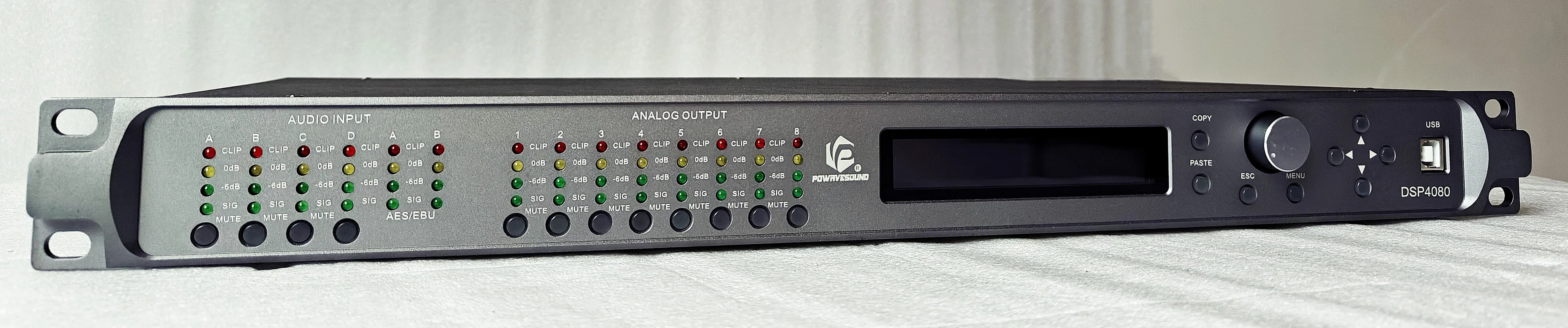 DSP4080  Digital Audio Processor Powered by Germany ALLDSP 4in 8out Dsp Processing Wifi Net Control