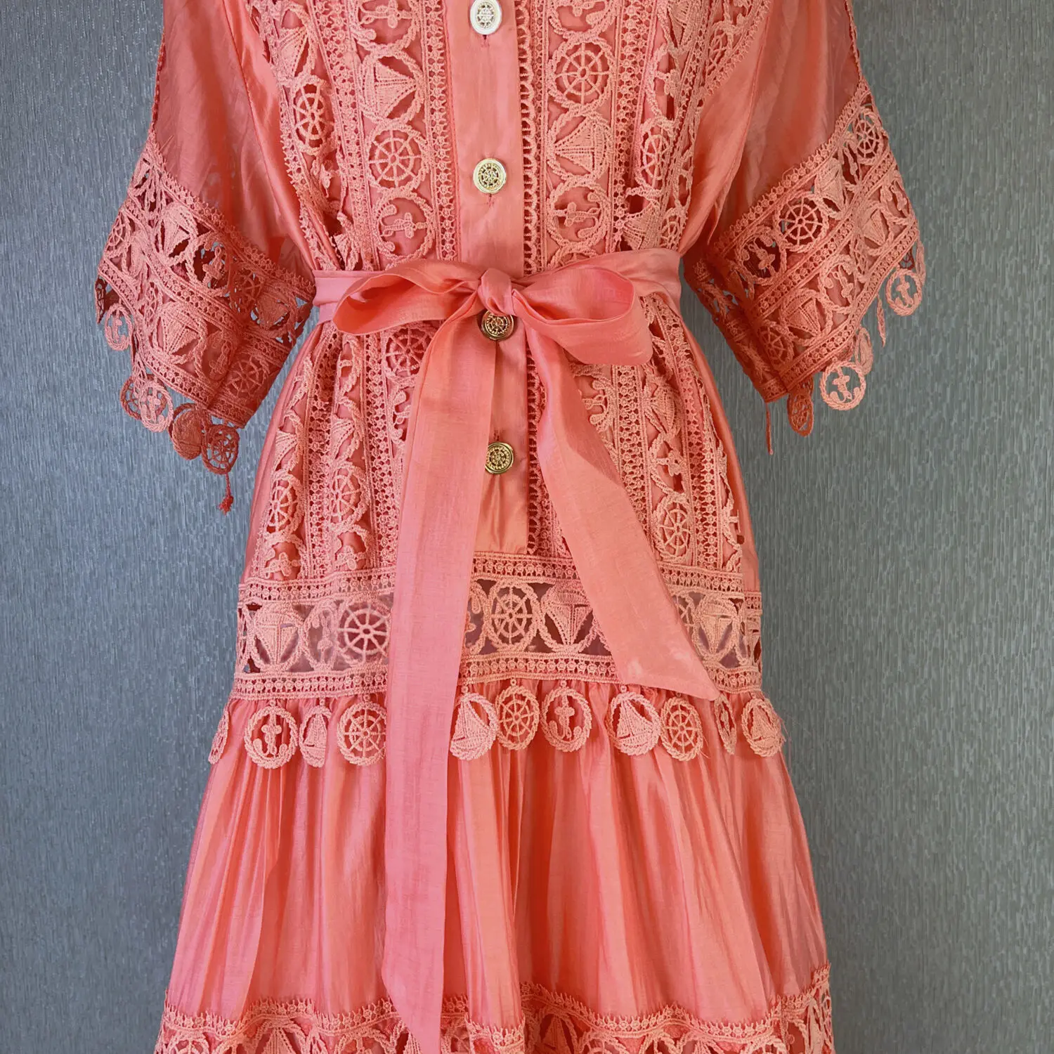 Luxury Long Maxi Dresses Shirt Women Summer Holiday Embroidery Crochet Hollow Out Evening Party Vestidos Loose Elegant Robe