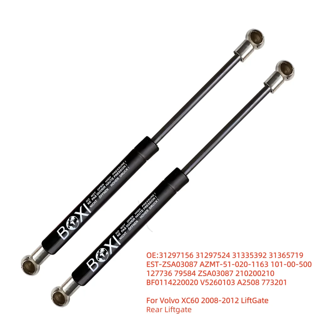 

BOXI 2 шт. газовые пружины-амортизаторы для крышки багажника S31297156 31297524 31335392 31365719 для Volvo XC60 2008-2012, упоры-стойки