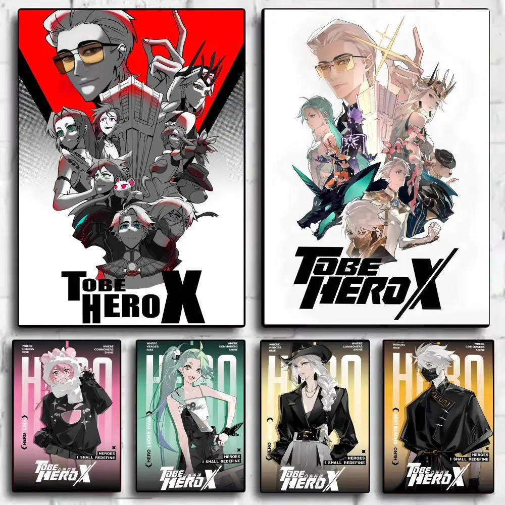 

Постеры-наклейки TO BE H-HERO X с аниме-персонажами, самоклеящиеся настенные стикеры для спальни, гостиной, домашнего декора, подарок, HD-качество