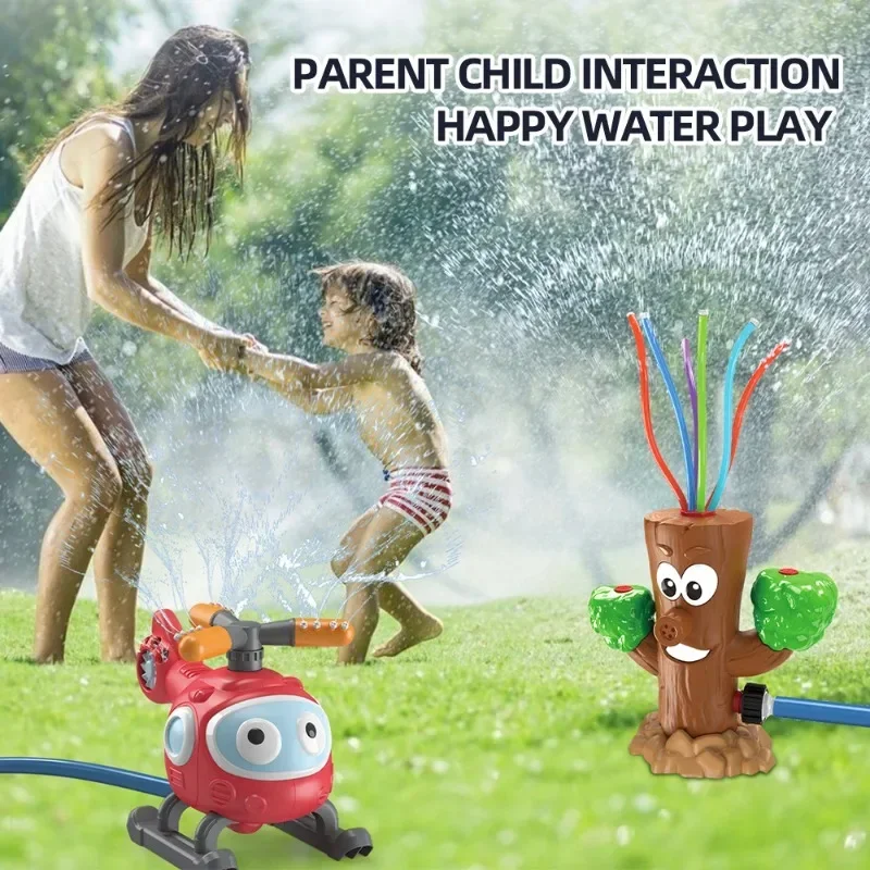 Children Water Pipe Squirt Toys Cartoon Cute Cactus Outdoors Lawn Garden Water Sprinkler Bathroom Interesting Water Play Toys