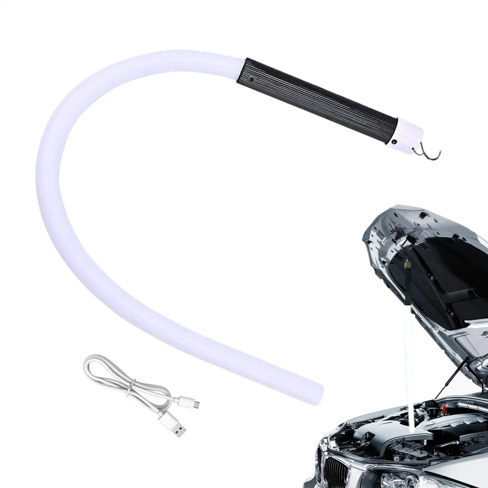 Multifunctional Silicone LED Flexible Inspection Light Strip, 73cm, Bendable, Three-level Dimming, Outdoor Trunk Lighting
