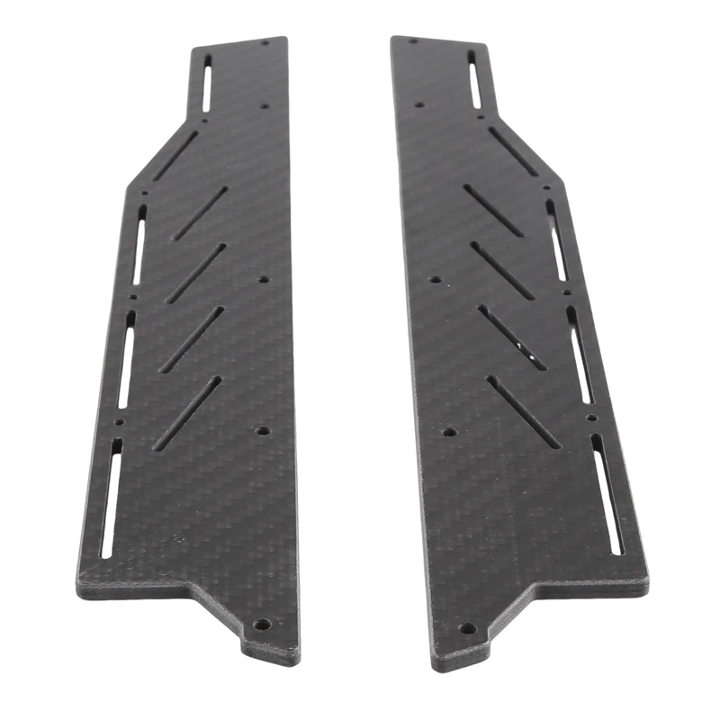 Carbon Fiber RC Car Side Plate Guard Foot Pedal Side Skirt Set For ARRMA F1 LIMITLESS 1/7 Spare Parts Accessories