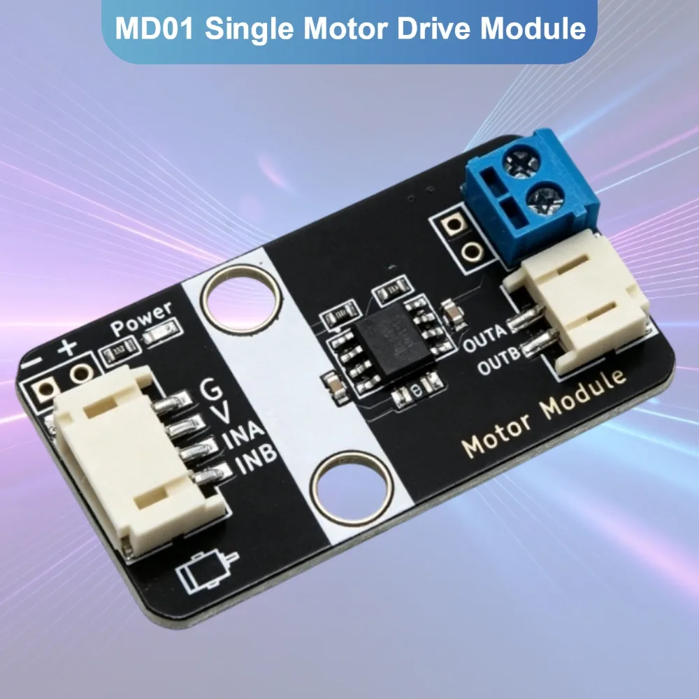 Single‑Way Motor Driver Module Compatible with Arduino, Particle Building Block Mounting Holes, PH2.0 Anti‑Reverse Interface  ﻿