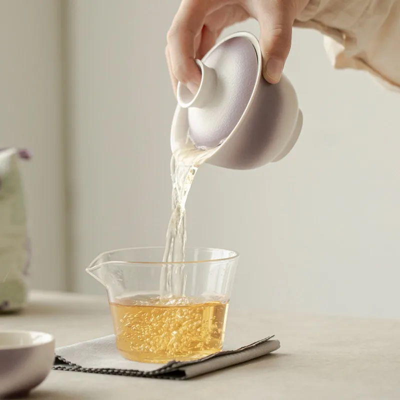 Ceramic Travel Tea Set For Single Person Outdoor Portable Kuaike Cup, One Pot, Two Cups, Household Kung Fu Tea Set For Ladies