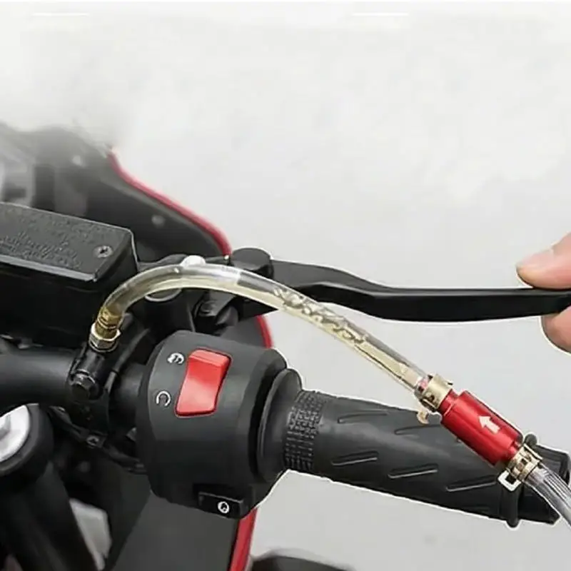 2PCS Easy Wear Resistant One Way Check Valve Brake Clutch Bleeder Hose Tube Bleeding Tool Kit For Car view 5