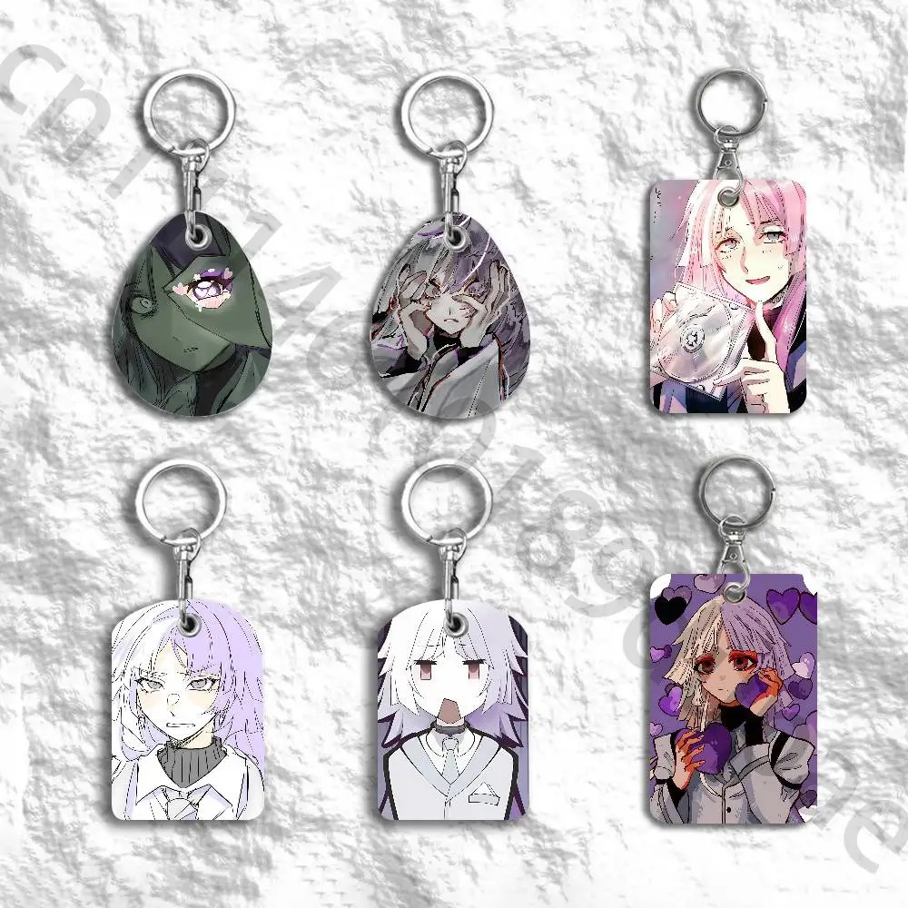 S-Sigma Protective Printed Leather Card Case Metal Keychain Accessory