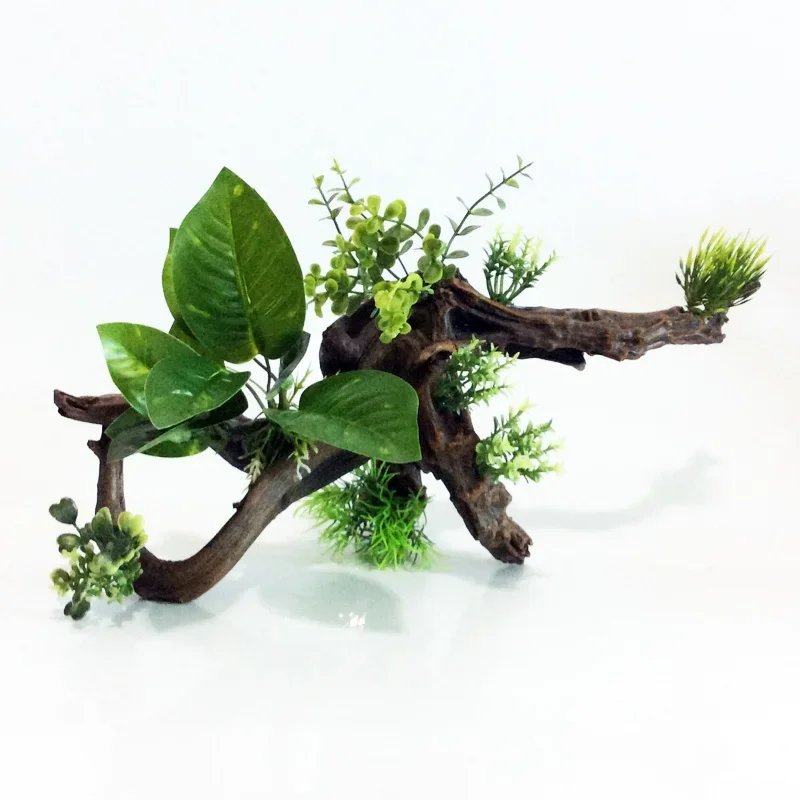 

Аквариумное украшение, имитация корней, ствол из карящей древесины, украшение для аквариума, аквариумная трава
